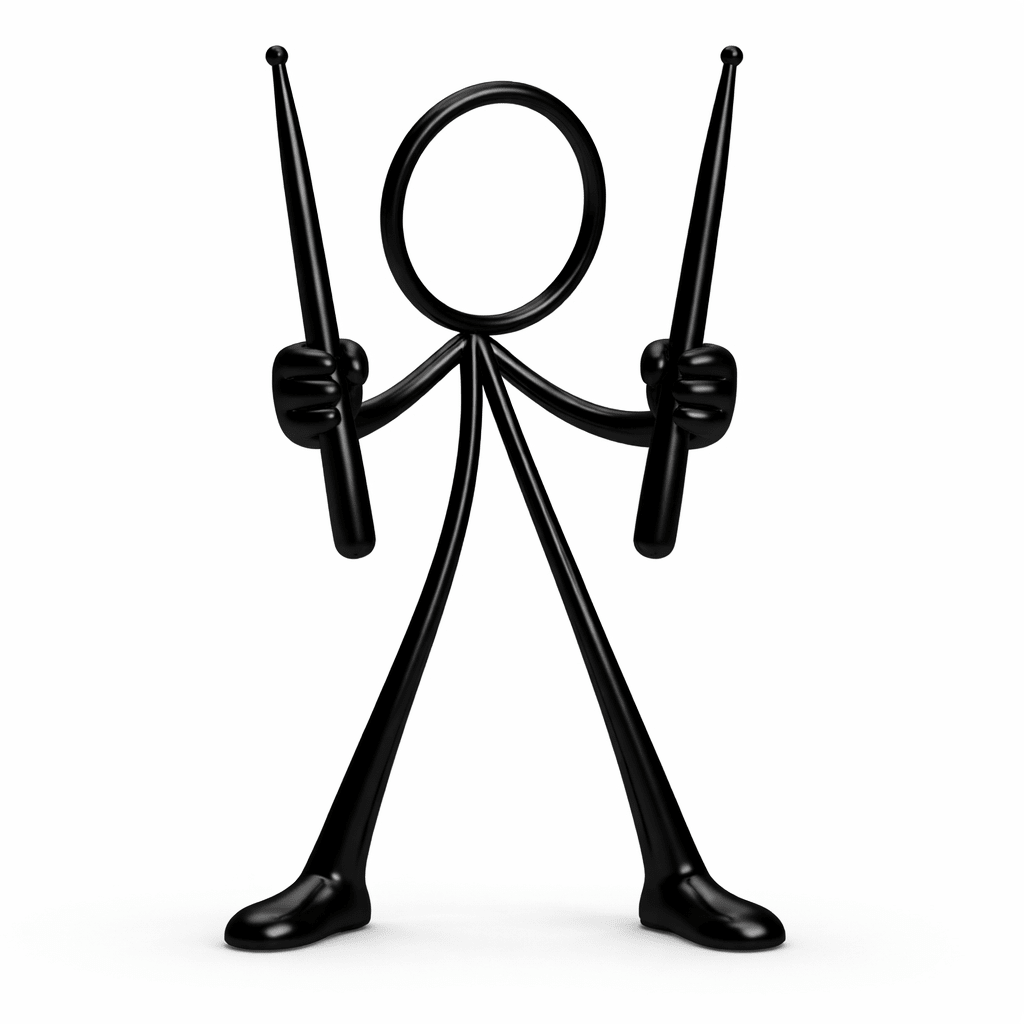 Stickyman Drumstok Drummer - 3dbende