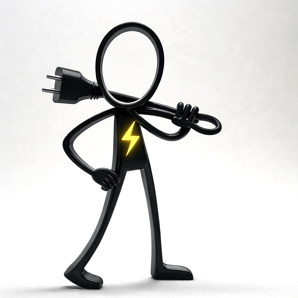 Stickyman Elektricien - 3dbende