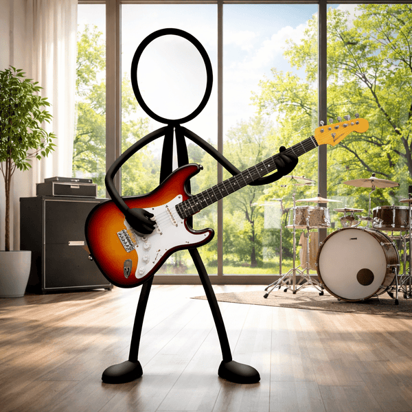 Stickyman Elektrische Gitarist - 3dbende