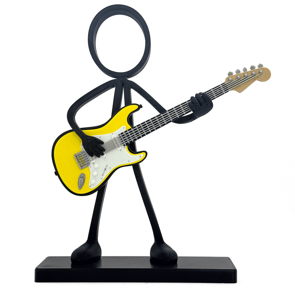 Stickyman Elektrische Gitarist - 3dbende