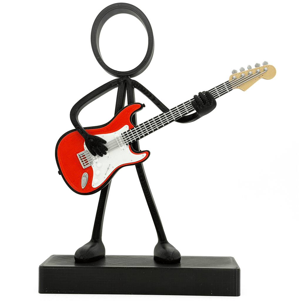 Stickyman Elektrische Gitarist - 3dbende