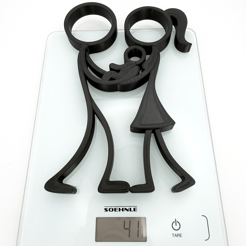 Stickyman Familie met Baby - 3dbende