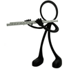 Stickyman Fluitist Decoratie – Minimalistisch Muziekbeeld - 3dbende