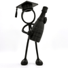 Stickyman Geslaagd met Champagne – Minimalistische Diploma Decoratie - 3dbende
