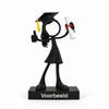 Stickyman Geslaagd Vrouw – cadeau met diploma - 3dbende