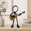 Stickyman Gitarist Decoratie – Minimalistische Gitaar Muziek Decoratie - 3dbende