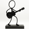 Stickyman Gitarist Decoratie – Minimalistische Gitaar Muziek Decoratie - 3dbende