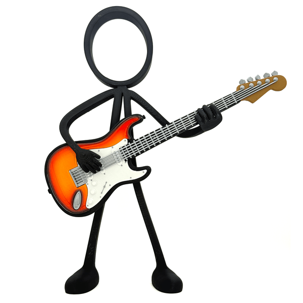 Tweede keus: Stickyman gitarist 3-Color Sunburst – 30 cm (voorbeeld van het ontwerp)