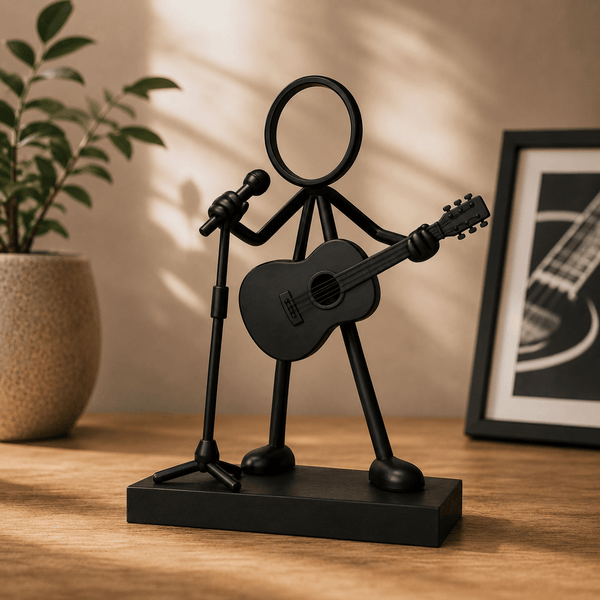 Stickyman Gitarist met Microfoon - 3dbende