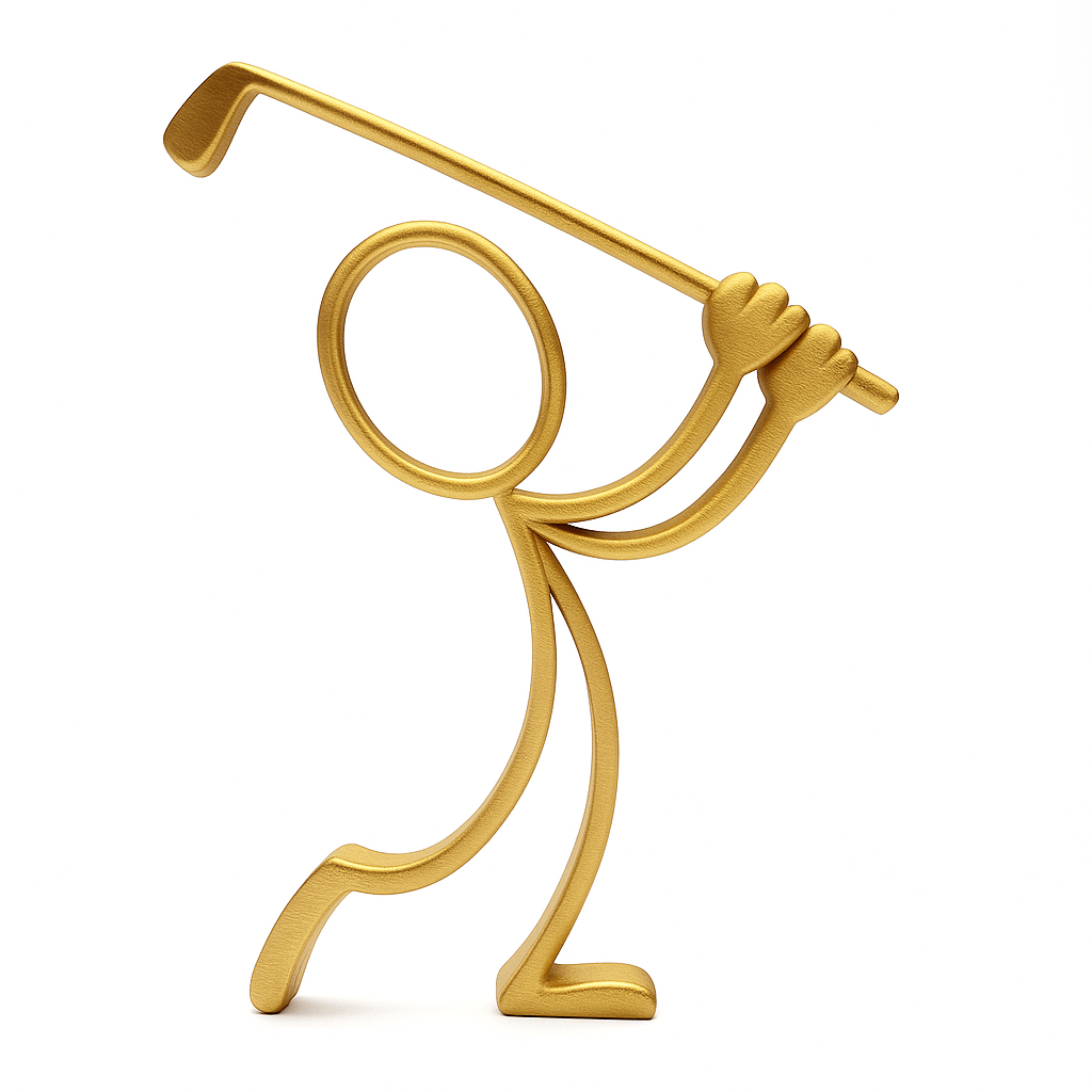 Stickyman Golfer - 3dbende