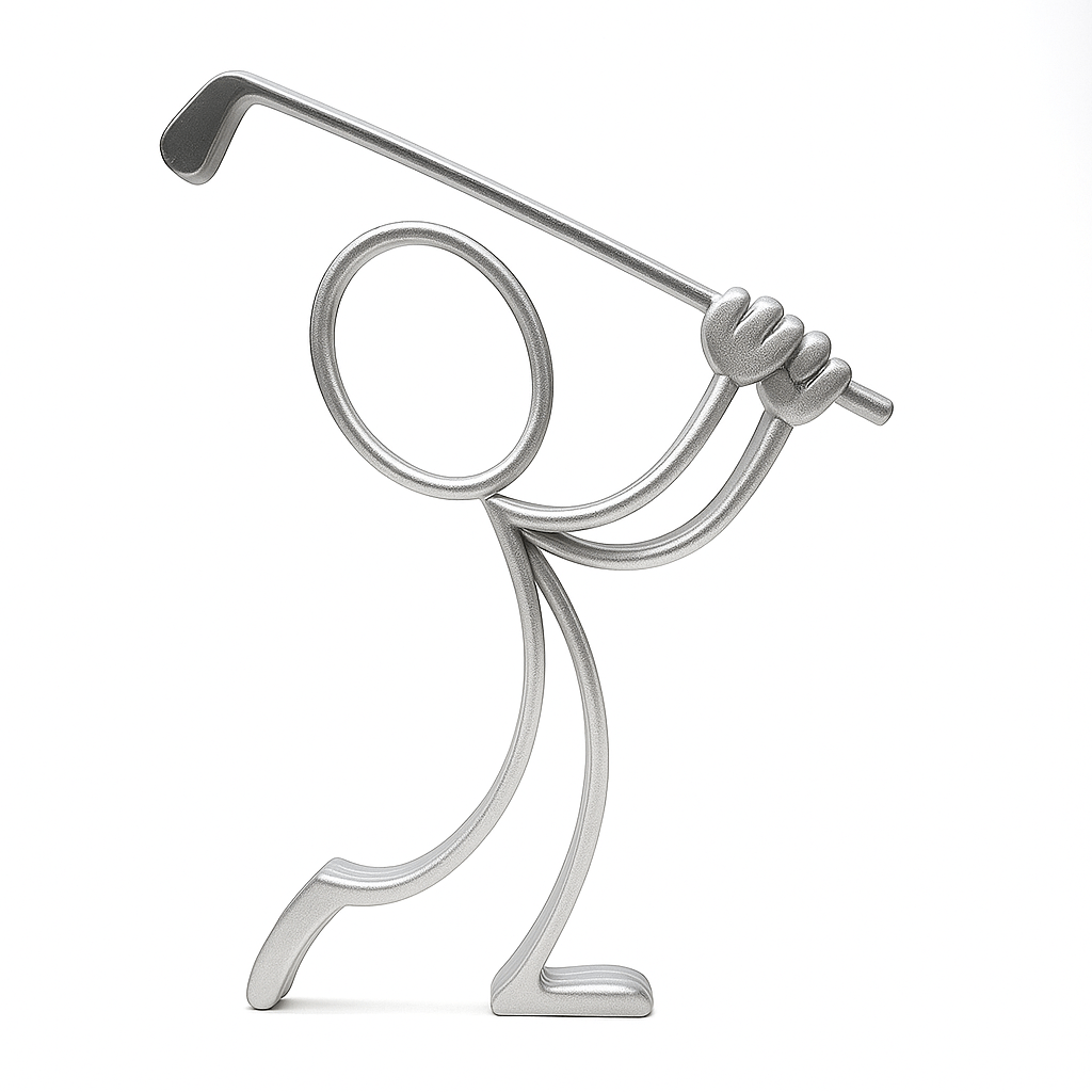 Stickyman Golfer - 3dbende