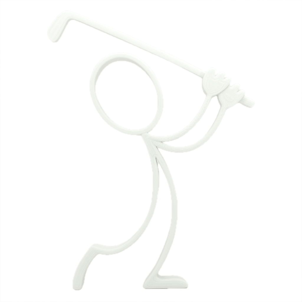 Stickyman Golfer - 3dbende