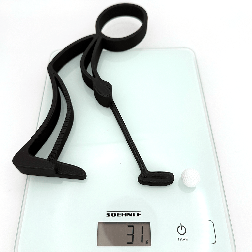 Stickyman Golfer met putter – Het perfecte moment van Putten - 3dbende