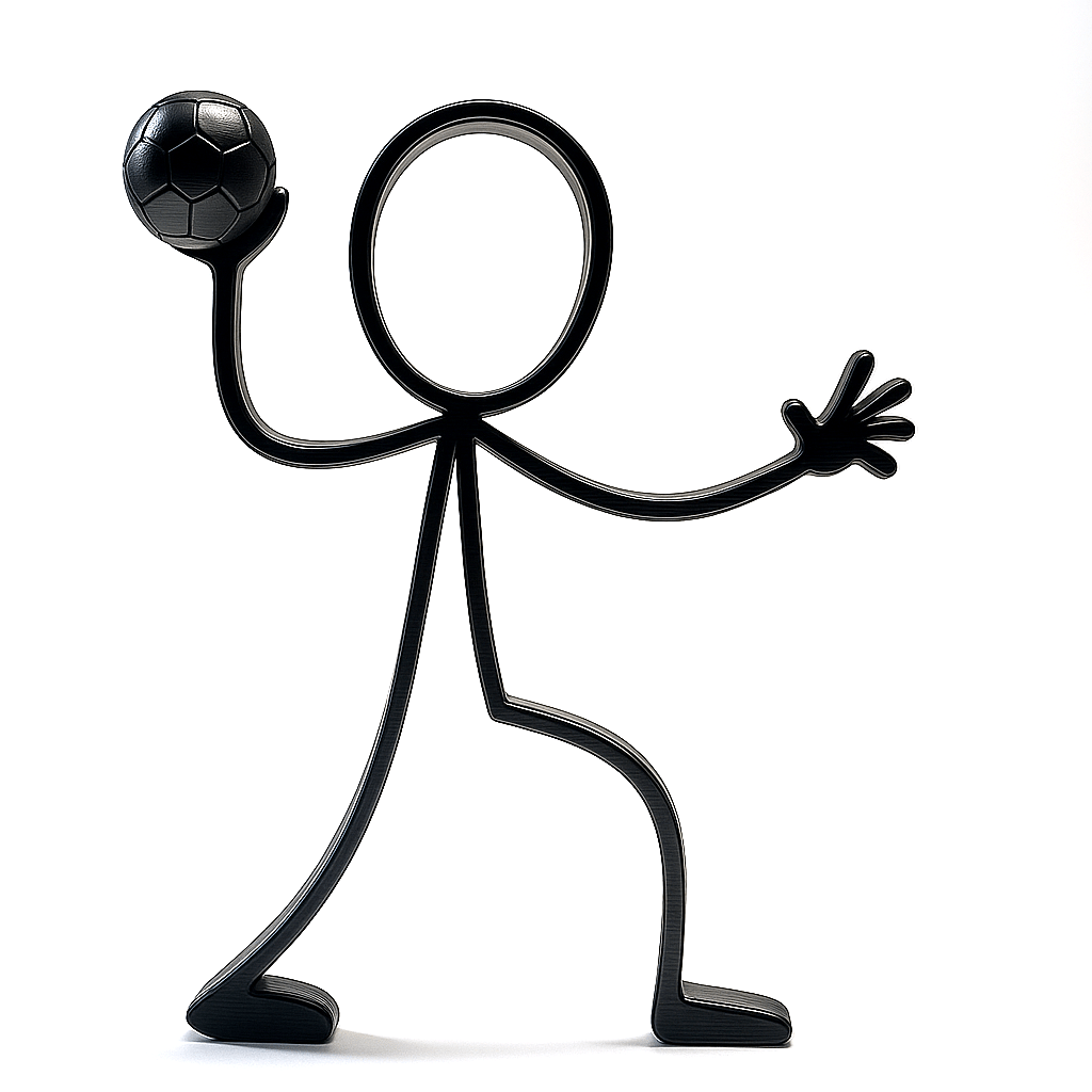 Stickyman Handballer - 3dbende