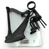 Stickyman Harpspeler – Minimalistische Muziekdecoratie met Harp - 3dbende