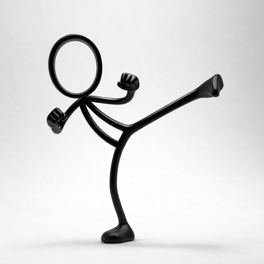 Stickyman High Kick - 3dbende