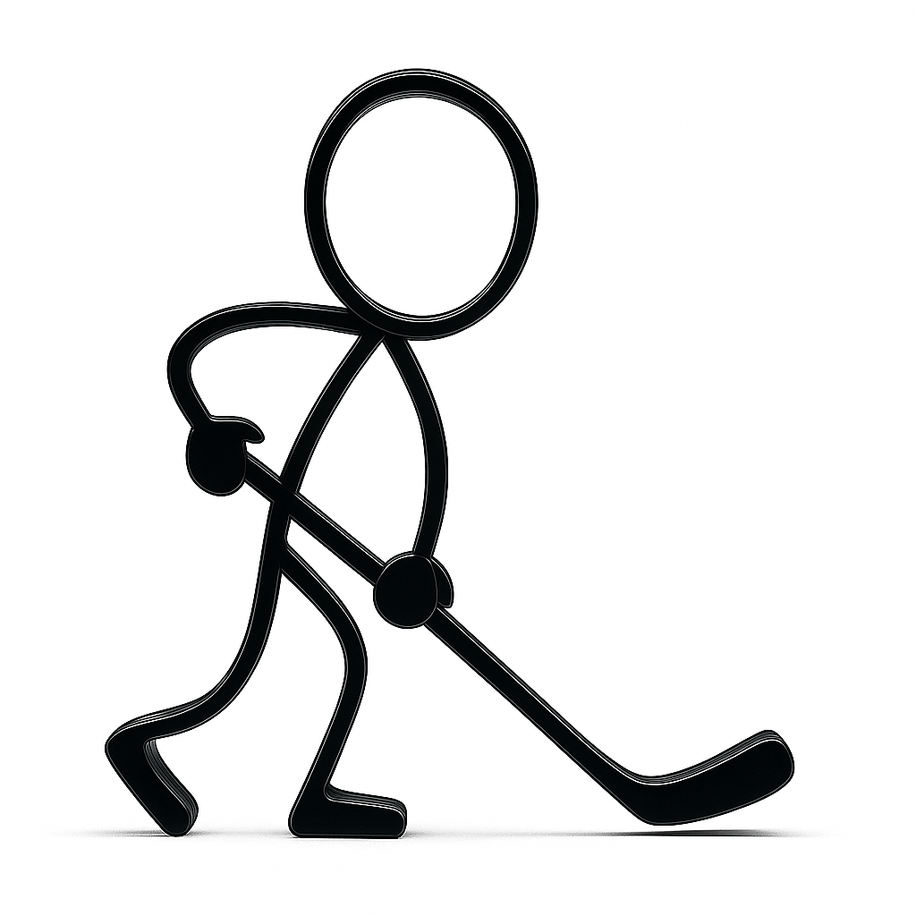 Stickyman Hockeyspeler - 3dbende