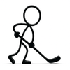 Stickyman Hockeyspeler - 3dbende