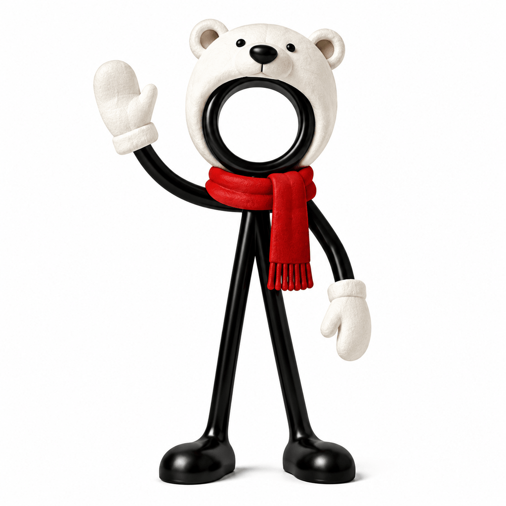 Stickyman IJsbeer - 3dbende
