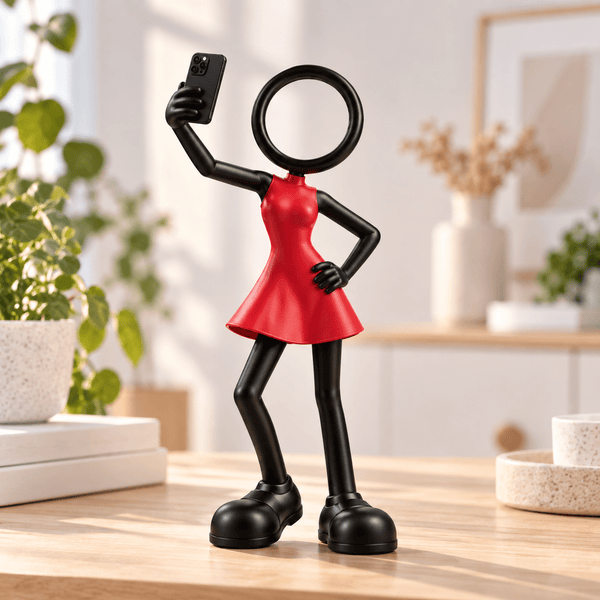 Stickyman Influencer vrouw – cadeau voor content creator - 3dbende