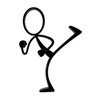 Stickyman Judospeler - 3dbende