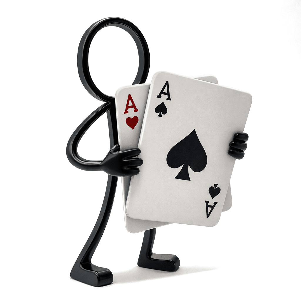 Stickyman Kaartspeler - 3dbende