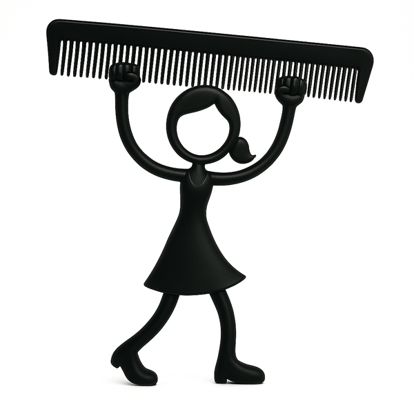 Stickyman Kapster met Grote Kam - 3dbende