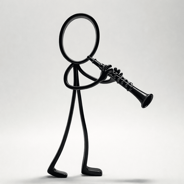Stickyman Klarinettist - 3dbende