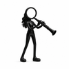 Stickyman Klarinettiste – Vrouwelijke Klarinetspeler Decoratie - 3dbende
