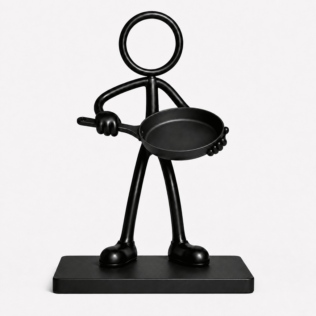 Stickyman Kok met koekenpan - 3dbende