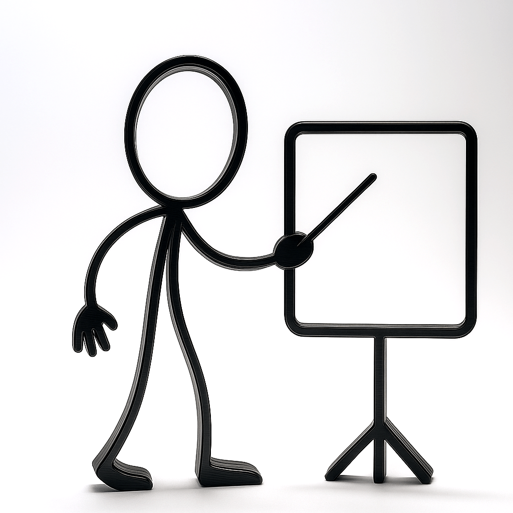 Stickyman Leraar / Instructeur / Spreker – Duidelijk & To the Point - 3dbende