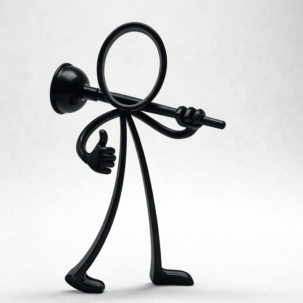 Stickyman Loodgieter – Met Ontstopper - 3dbende