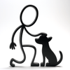 Stickyman met Hond - 3dbende