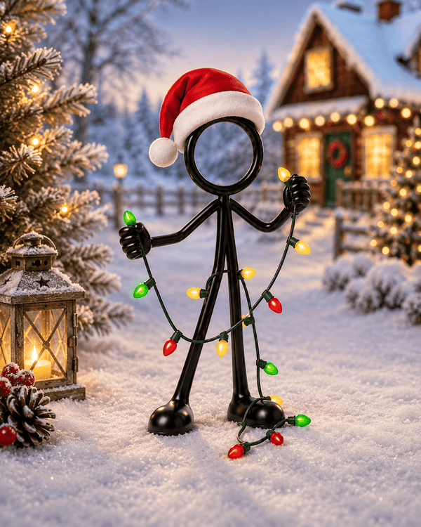 Stickyman met Kerstlichtjes - 3dbende