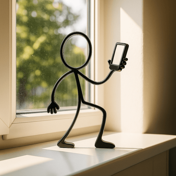 Stickyman met Smartphone - 3dbende
