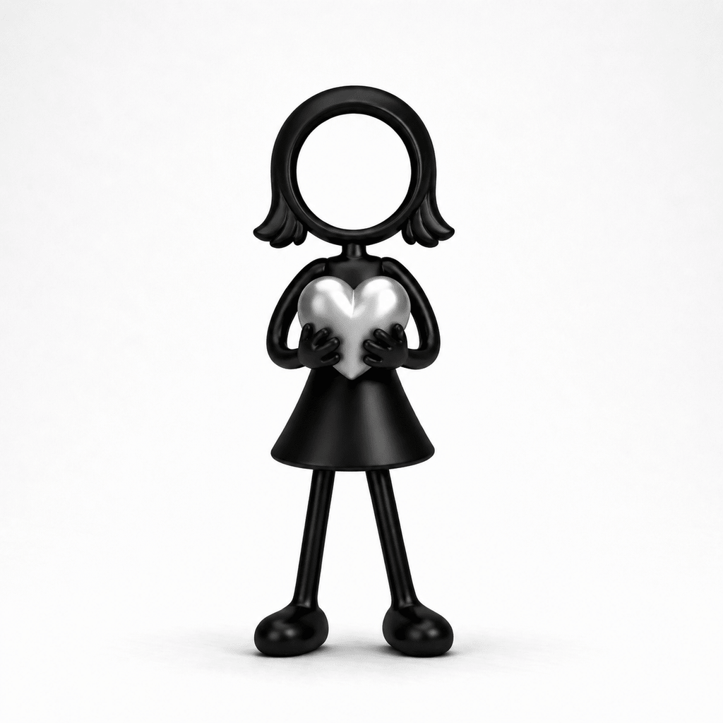 Stickyman Moeder/Vrouw Hart - 3dbende