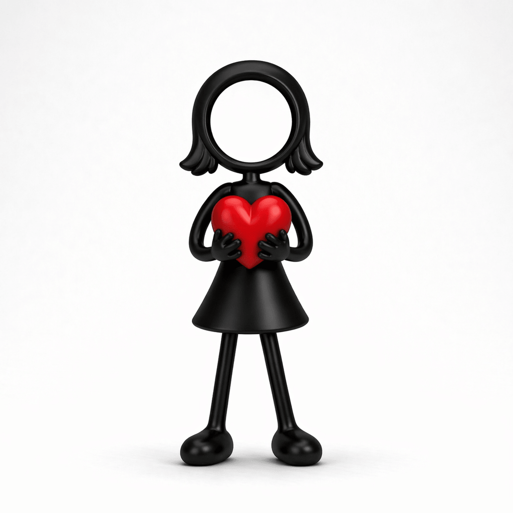 Stickyman Moeder/Vrouw Hart - 3dbende