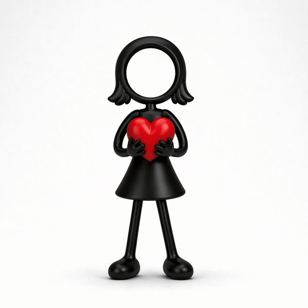 Stickyman Moeder/Vrouw Hart