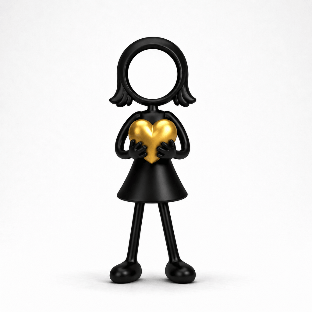 Stickyman Moeder/Vrouw Hart - 3dbende