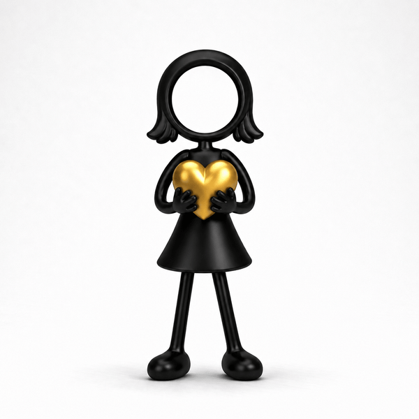 Stickyman Moeder/Vrouw Hart