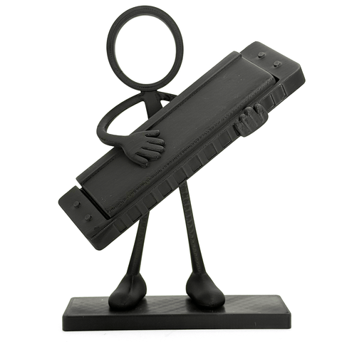 Stickyman Mondharmonica Speler