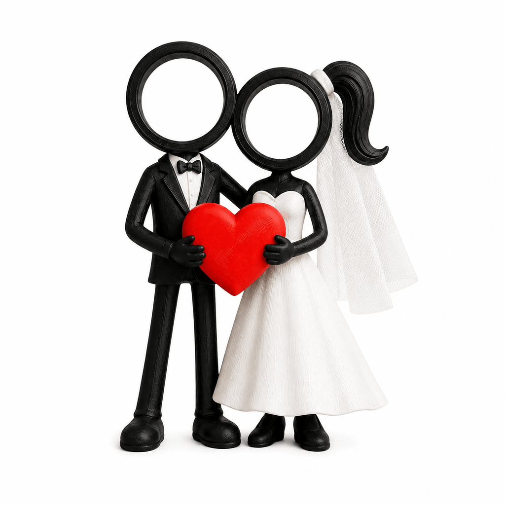 Stickyman Mr & Mrs – Bruidspaar - 3dbende