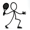 Stickyman Padelspeler - 3dbende
