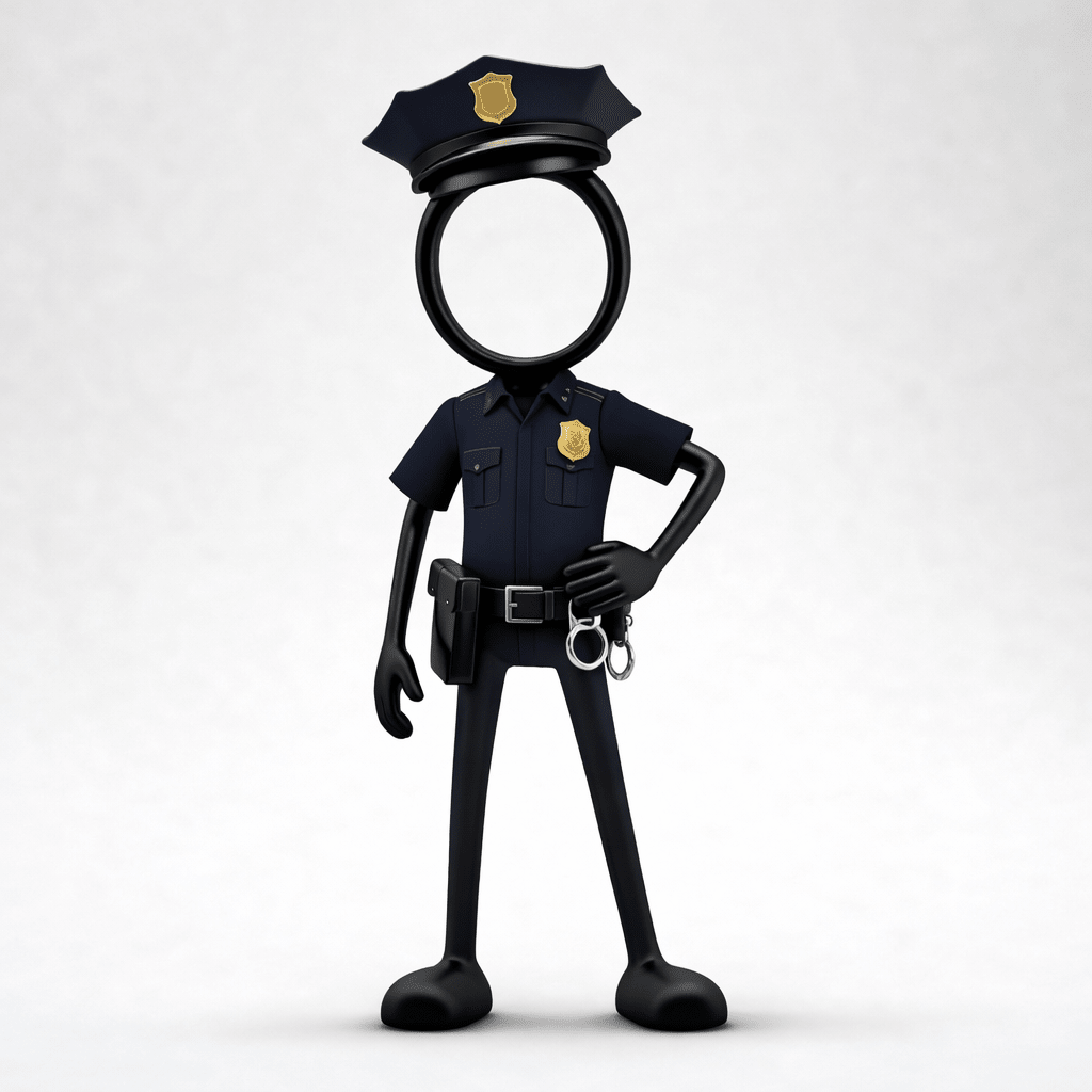 Stickyman Politieman – Limited Edition - 3dbende