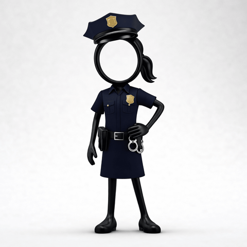 Stickyman Politievrouw – Limited Edition