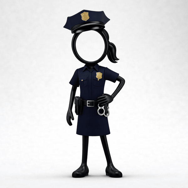 Stickyman Politievrouw – Limited Edition
