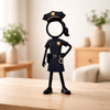 Stickyman Politievrouw – Limited Edition - 3dbende
