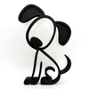 Stickyman Puppy - 3dbende