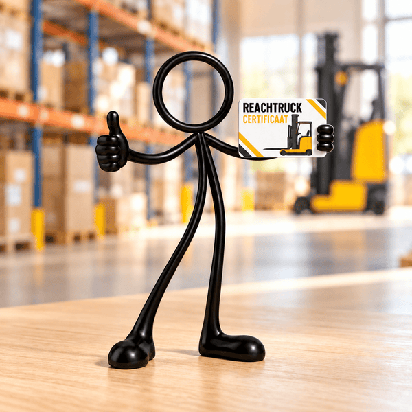 Stickyman reachtruck in bijpassende sfeer