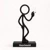 Stickyman roker met 2 cm voetstuk en persoonlijke tekst Voorbeeld